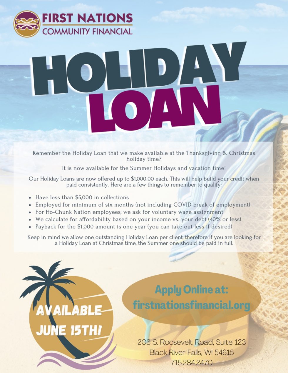 FNCF Holiday Loan First Nations Financial